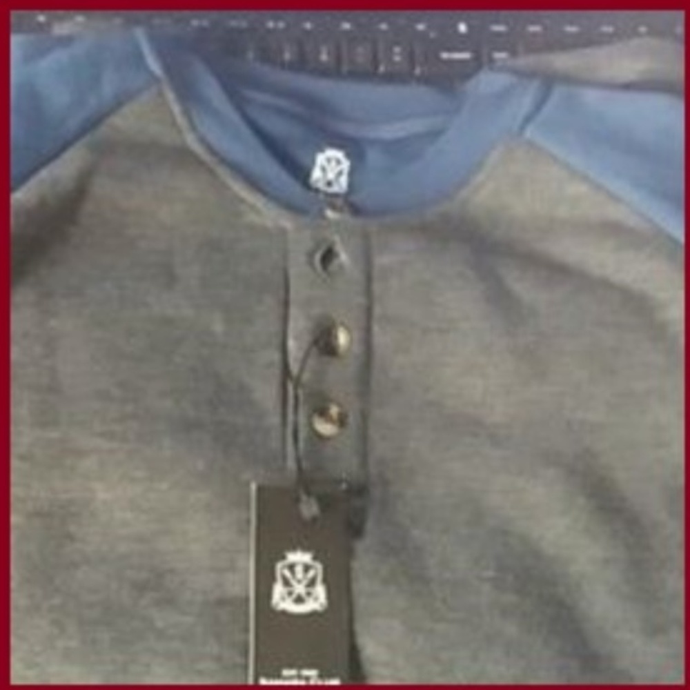 Brushed Back Henley